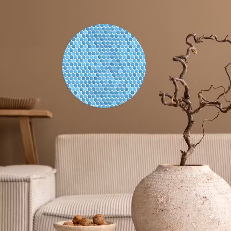 Behangcirkel - Penny - Mozaïek - Lichtblauw — 2