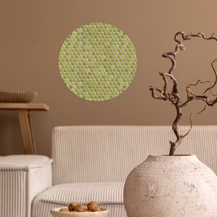 Behangcirkel - Penny - Mozaïek - Olijfgroen — 2