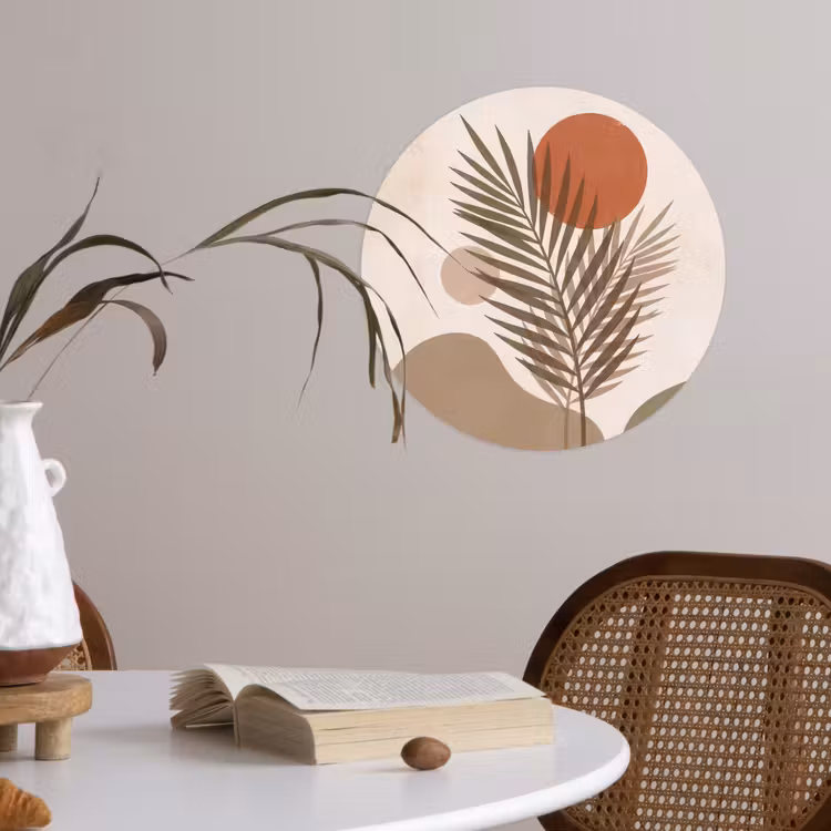 Behangcirkel - Planten - Bladeren - Abstract - Modern - Beige — 4