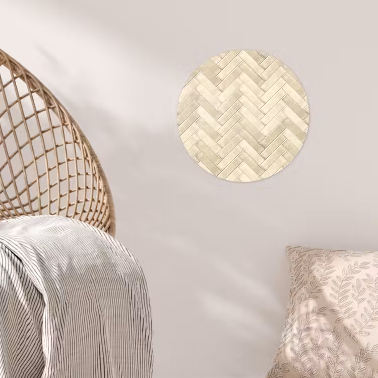 Behangcirkel - Visgraat - Wandtegel - Licht Beige — 5