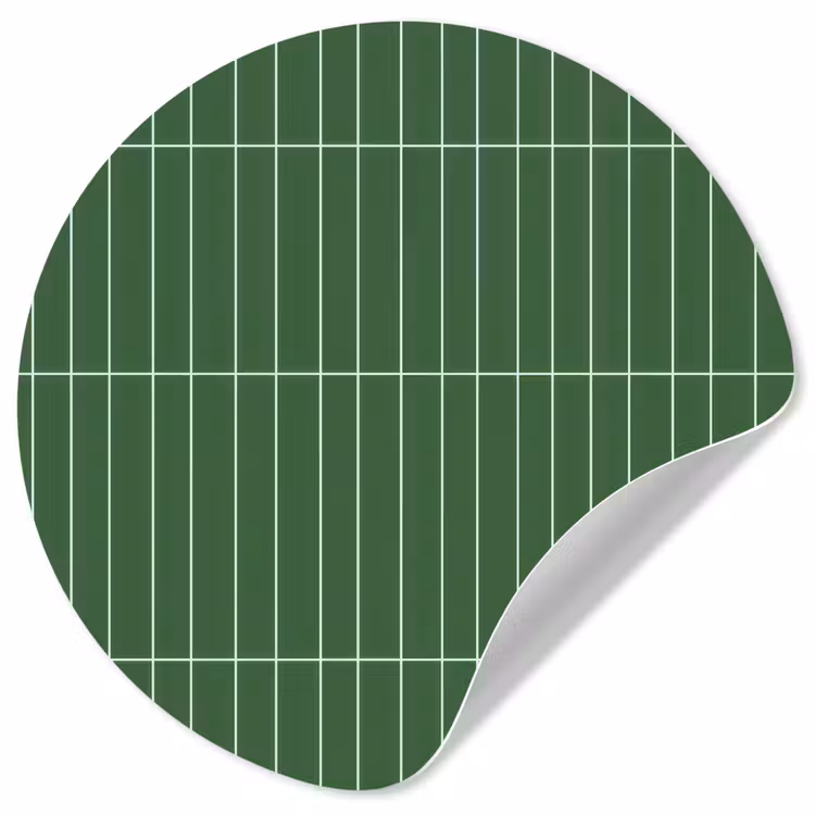 Behangcirkel - Wandtegel - Verticaal - Donkergroen — 1