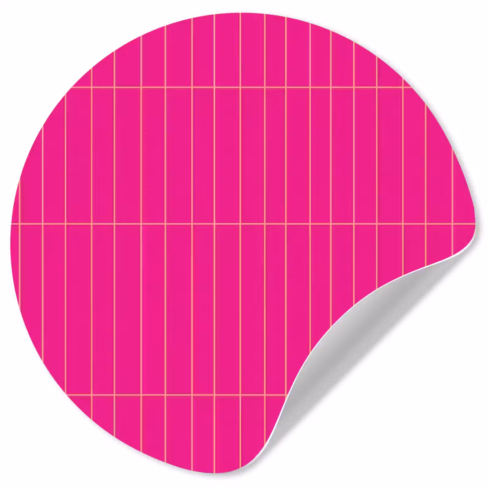 Behangcirkel - Patroon - Tegel - Magenta - Roze — 1