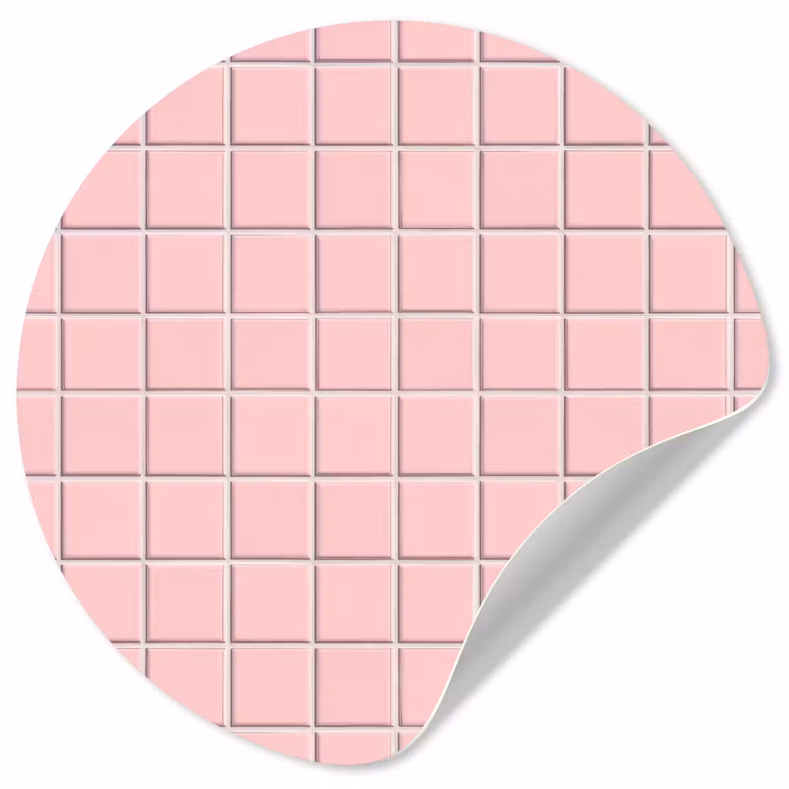 Behangcirkel - Patroon - Tegel - Pastelroze — 1