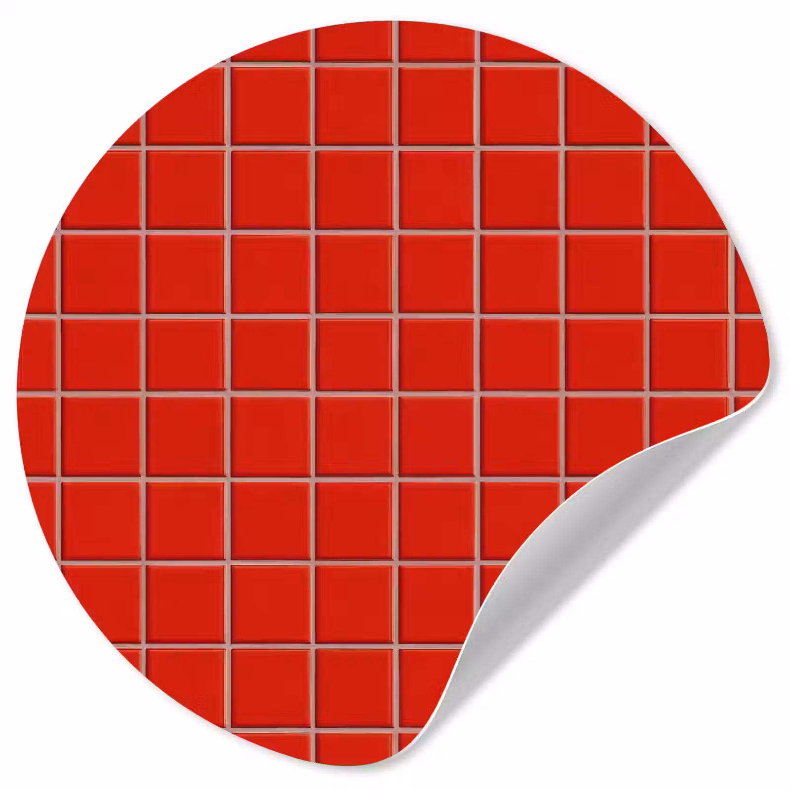 Behangcirkel - Tegel - Patroon - Kersen - Rood — 1