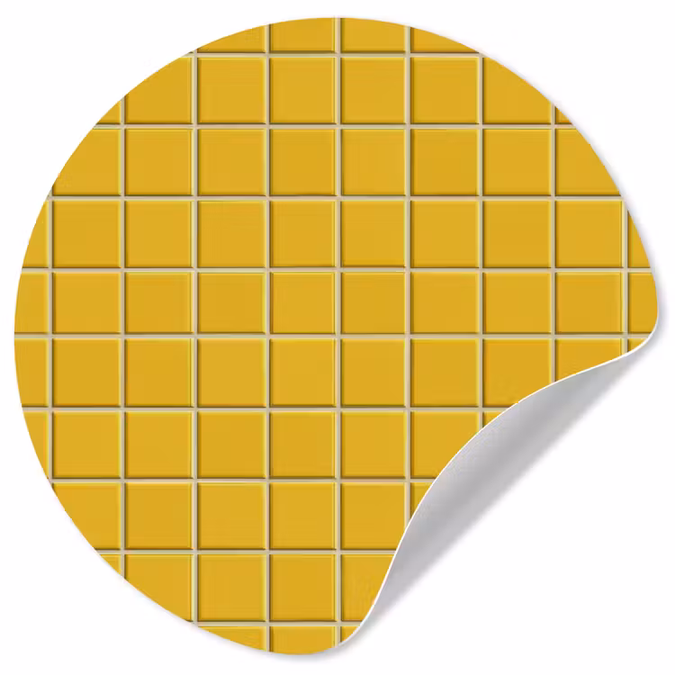 Behangcirkel - Patroon - Tegel - Okergeel — 1