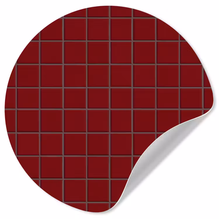 Behangcirkel - Patroon - Tegels - Burgundy — 1
