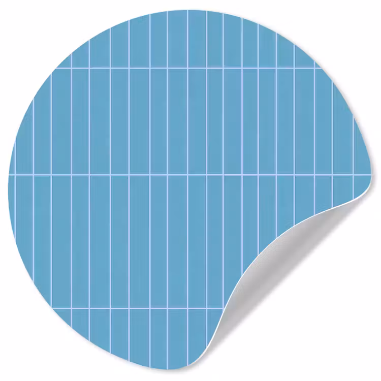 Behangcirkel - Tegel - Langwerpig - Patroon - Blauw — 1