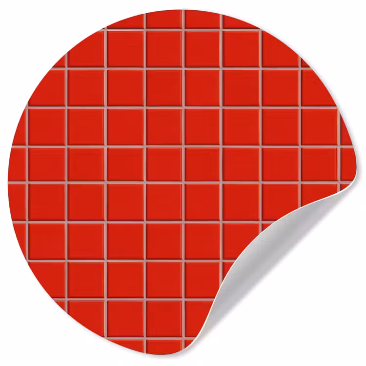 Behangcirkel - Tegel - Patroon - Kersen - Rood — 1