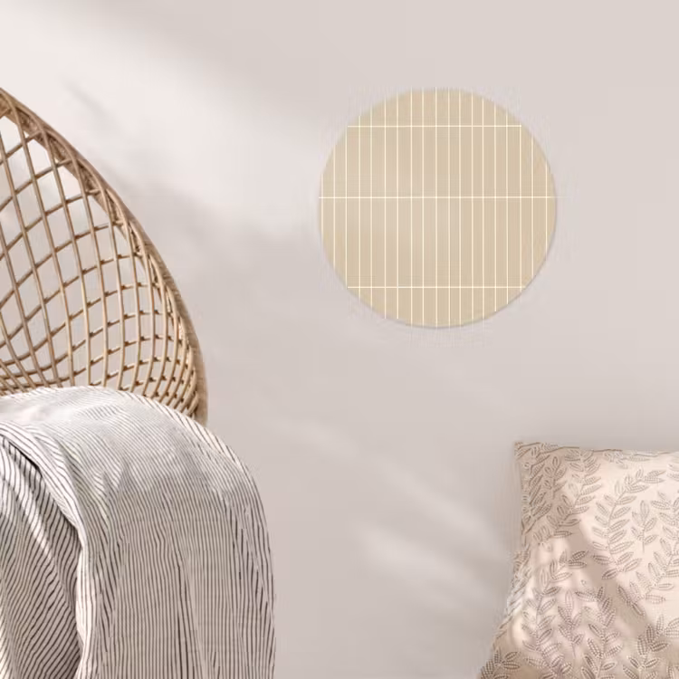 Behangcirkel - Verticaal - Wandtegel - Crème - Beige — 5