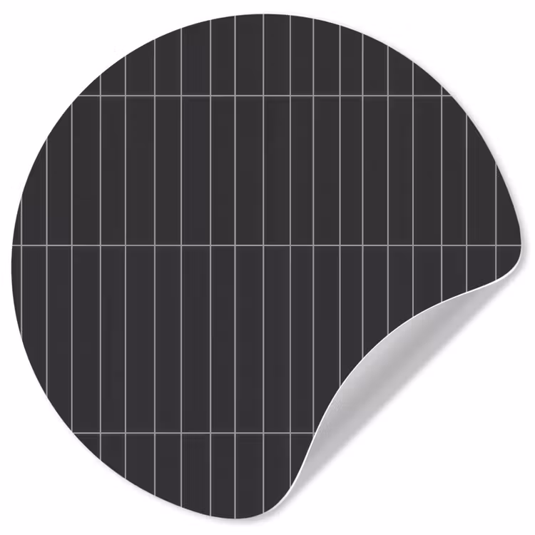 Behangcirkel - Verticaal - Wandtegel - Donkergrijs — 1