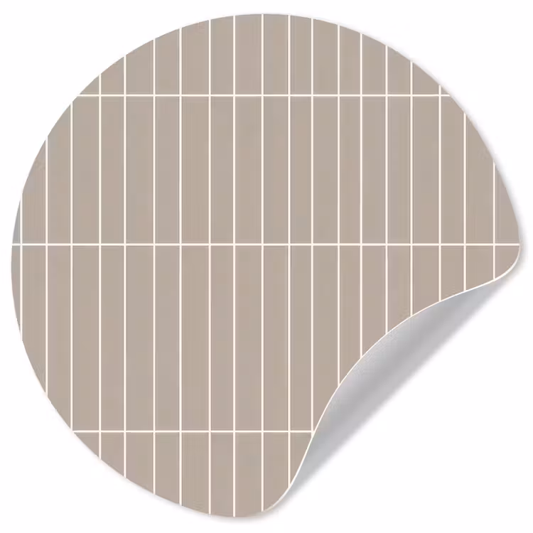 Behangcirkel - Verticaal - Wandtegel - Licht Beige — 1