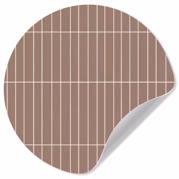 Behangcirkel - Verticaal - Wandtegel - Terracotta — 1