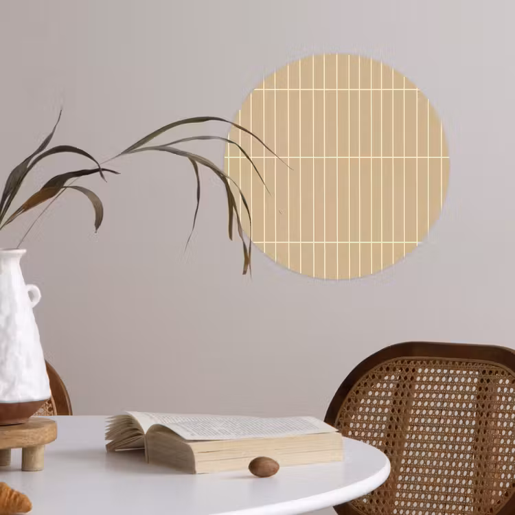 Behangcirkel - Verticaal - Wandtegel - Zand - Beige — 4