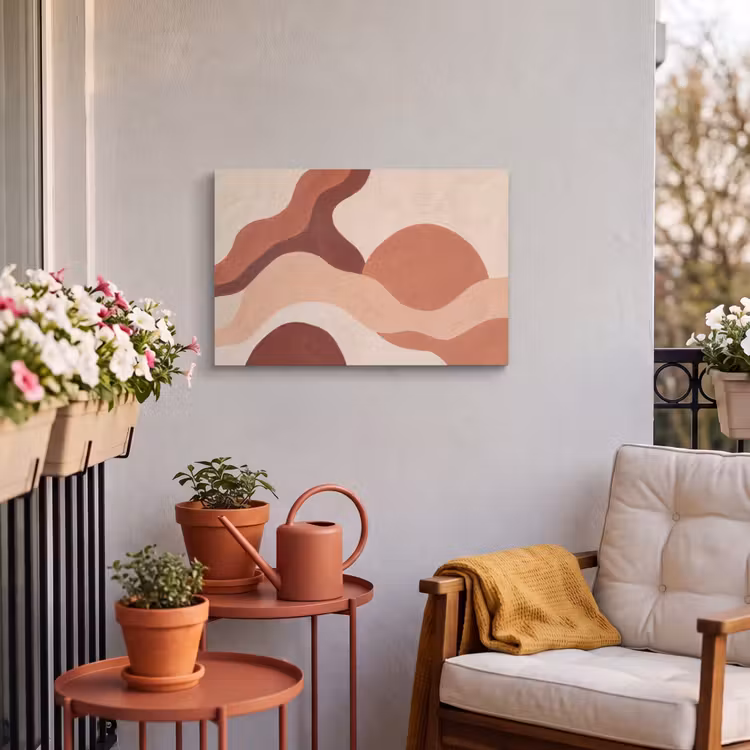 Buiten canvas - Abstract - Vormen - Organisch - Aardetinten - Modern — 4