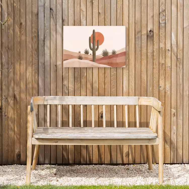 Buiten canvas - Cactus - Duinen - Modern - Landschap - Groen — 3