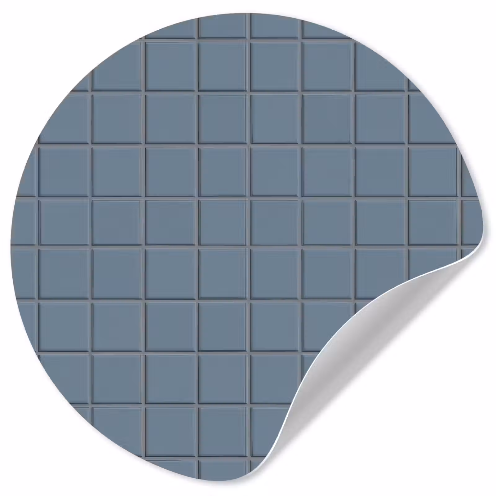 Behangcirkel - Patroon - Tegel - Blauwgrijs — 1
