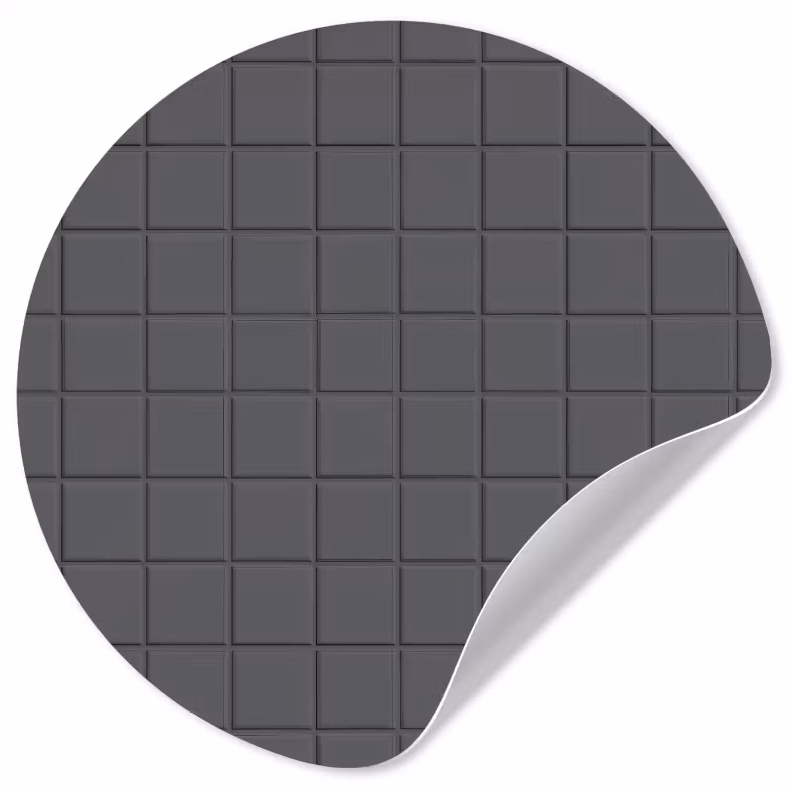 Behangcirkel - Patroon - Tegel - Grafiet - Grijs — 1