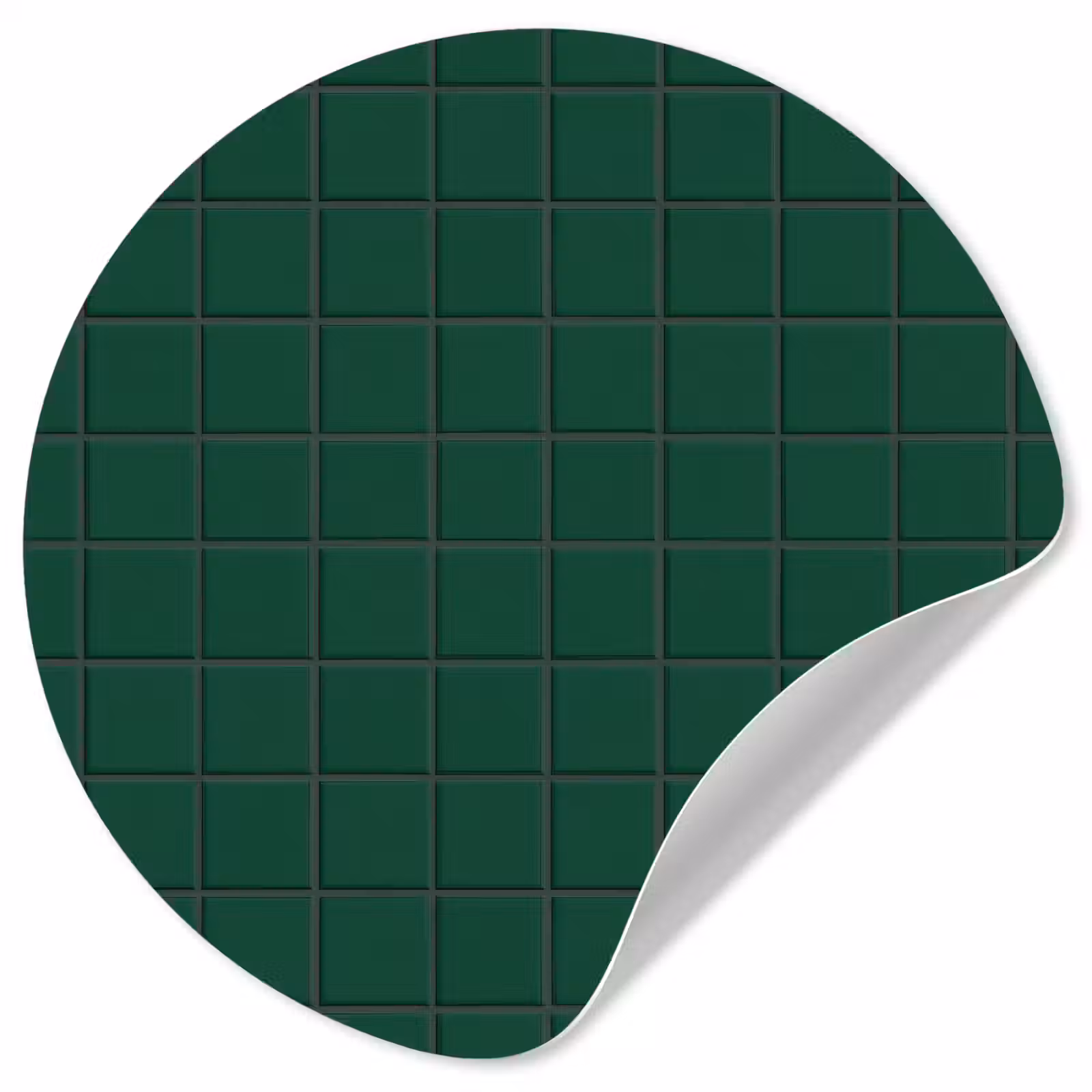 Behangcirkel - Patroon - Tegels - Dennen - Groen — 1