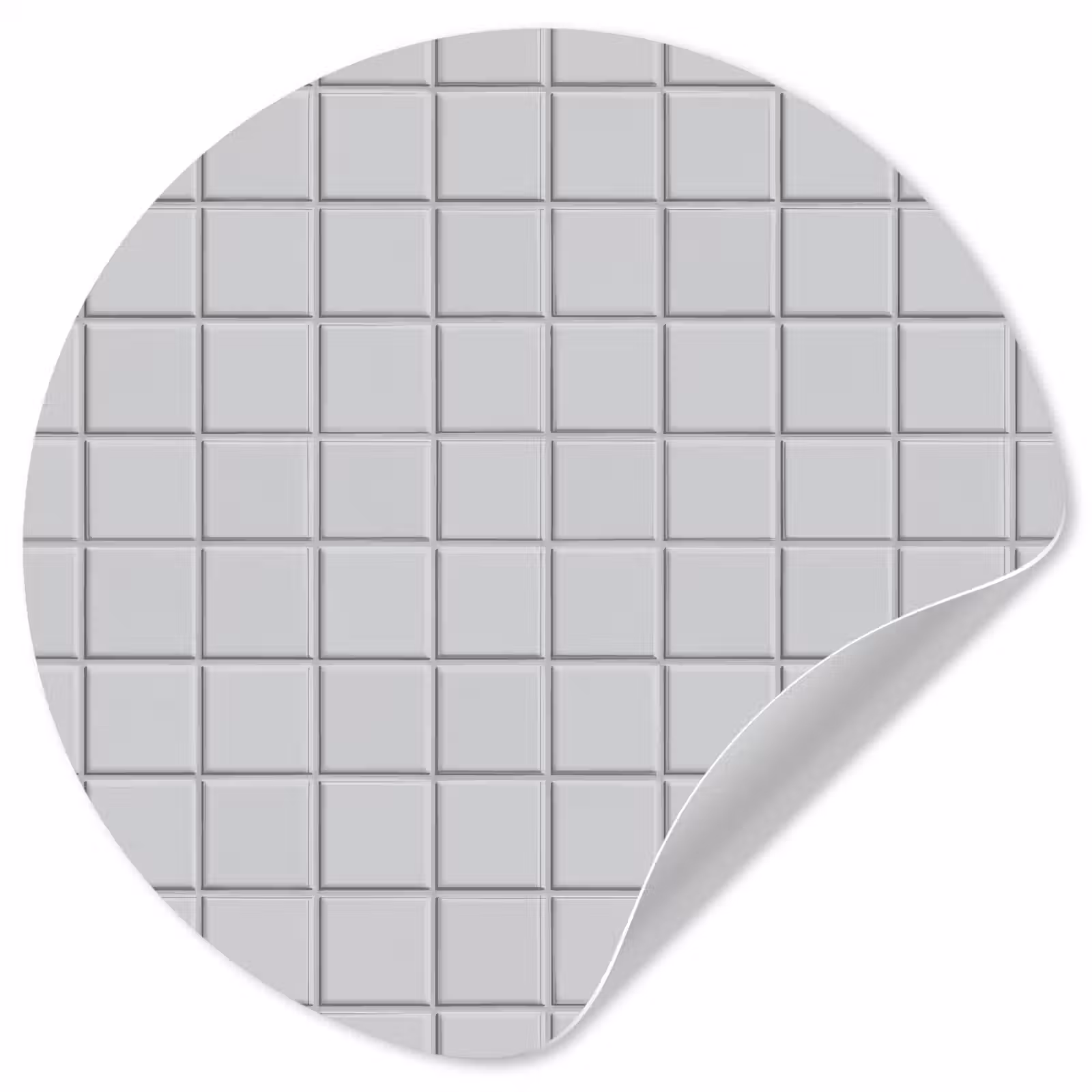 Behangcirkel - Patroon - Tegels - Licht - Grijs — 1