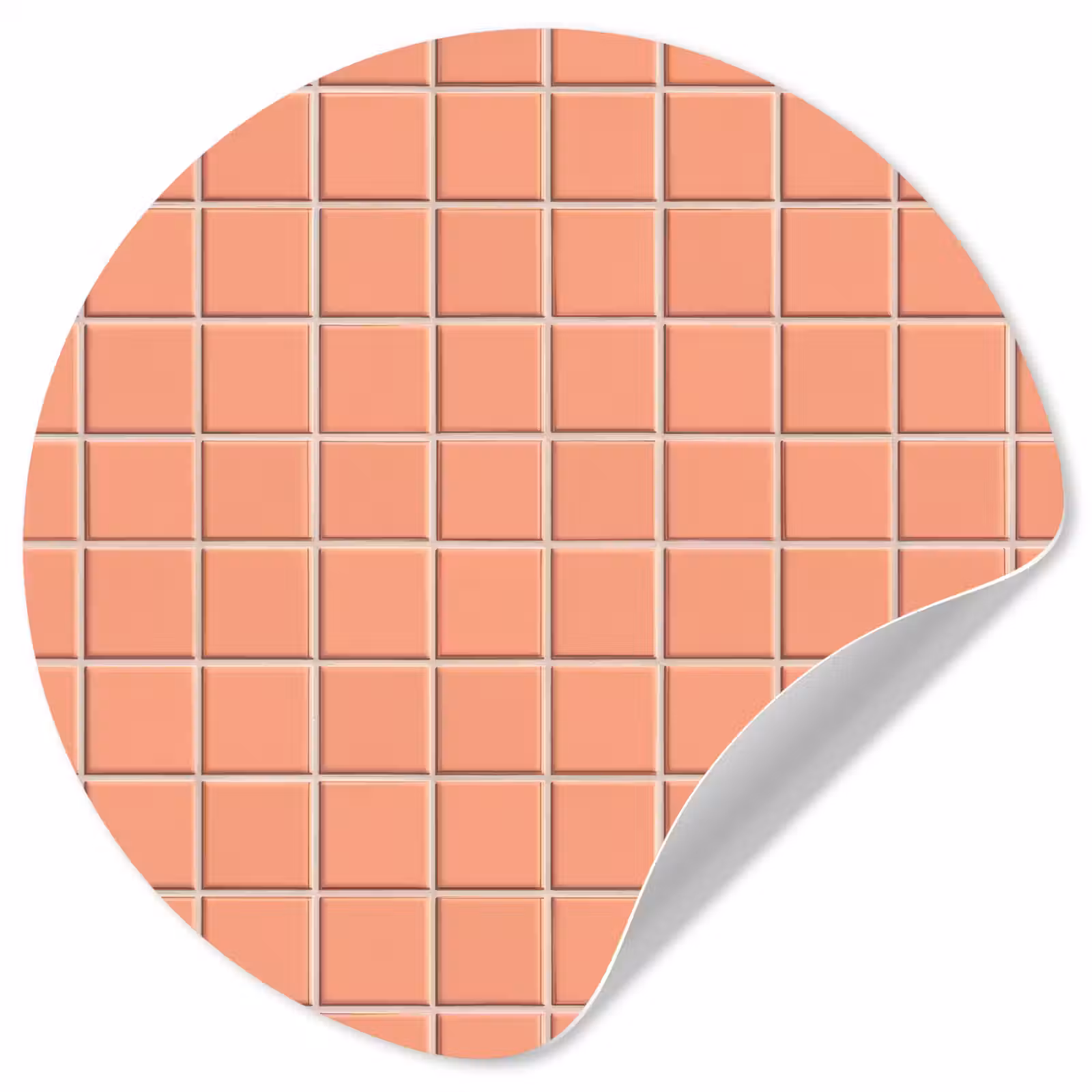 Behangcirkel - Patroon - Tegels - Perzik — 1