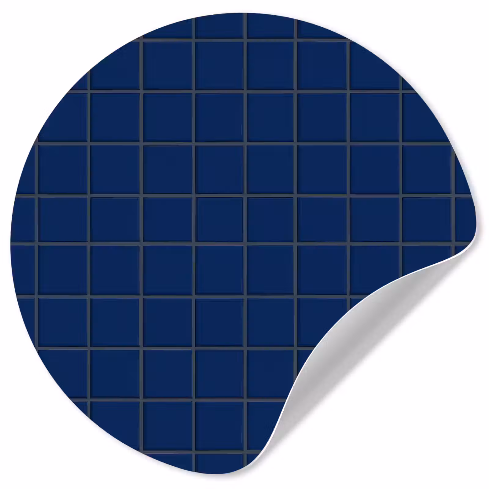 Behangcirkel - Tegel - Patroon - Blauw — 1