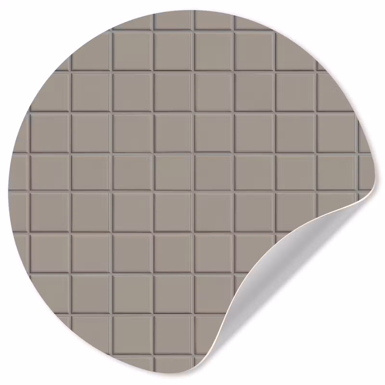 Behangcirkel - Tegel - Patroon Kiezel - Grijs — 1