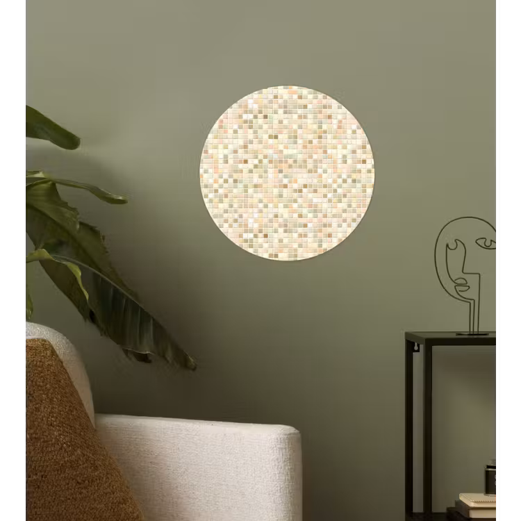 Behangcirkel - Mozaïek - Patroon - Beige — 3