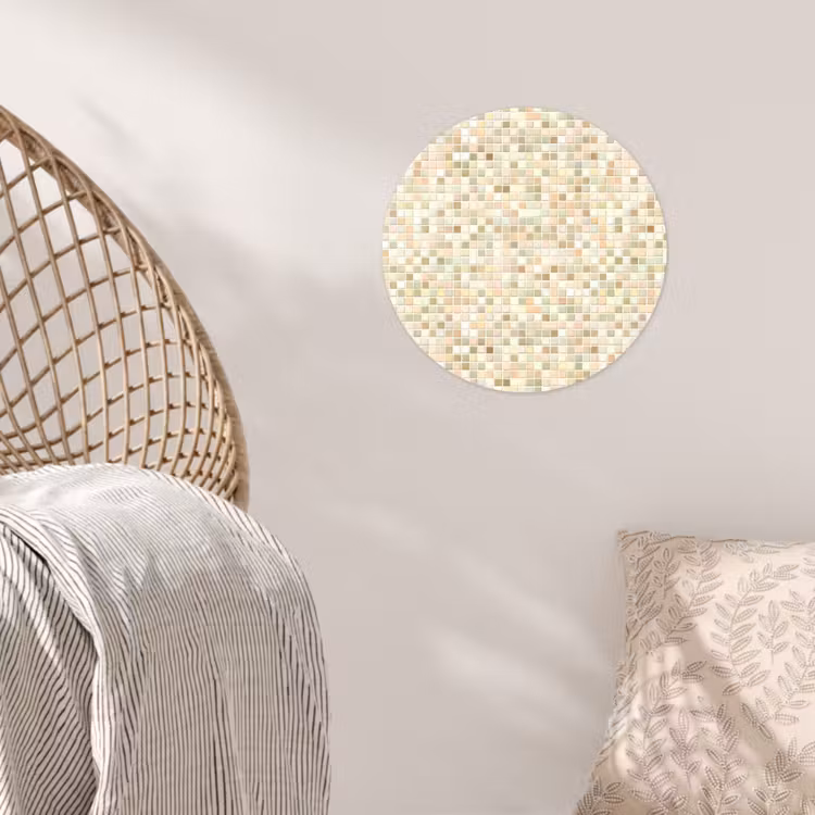 Behangcirkel - Mozaïek - Patroon - Beige — 5