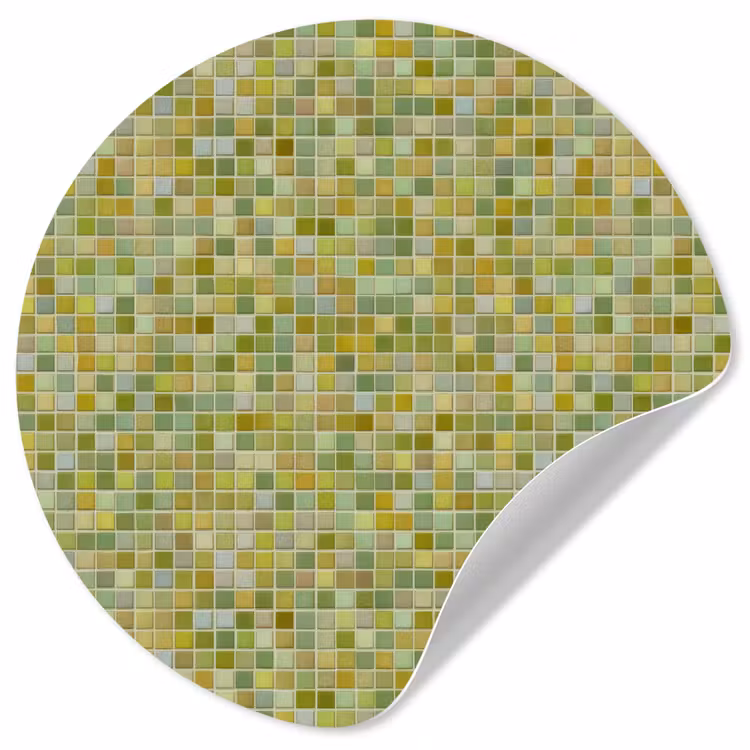 Behangcirkel - Mozaïek - Patroon - Groen — 1