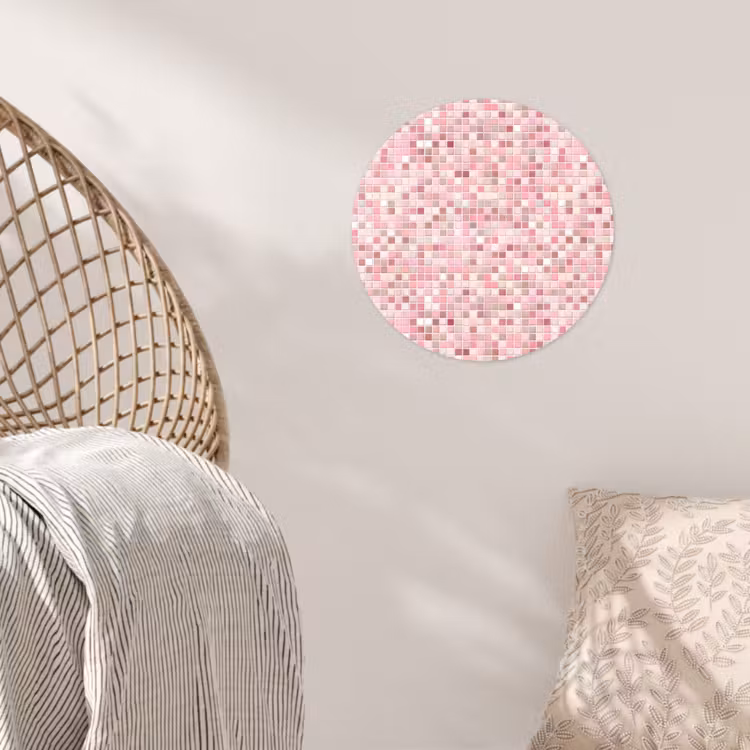 Behangcirkel - Mozaïek - Patroon - Roze — 5
