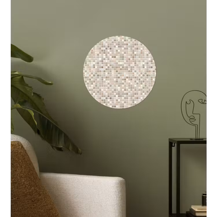 Behangcirkel - Mozaïek - Patroon- Taupe — 3