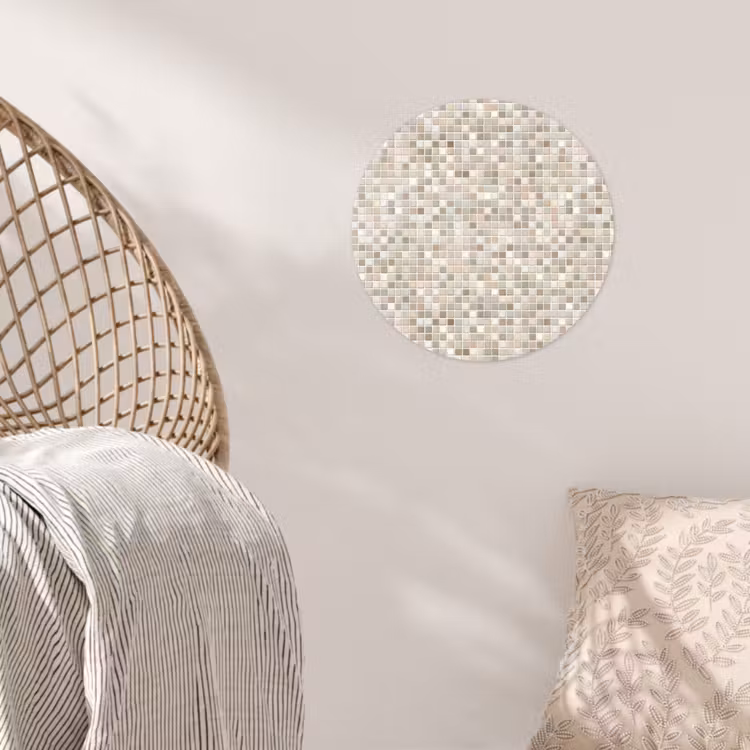 Behangcirkel - Mozaïek - Patroon- Taupe — 5