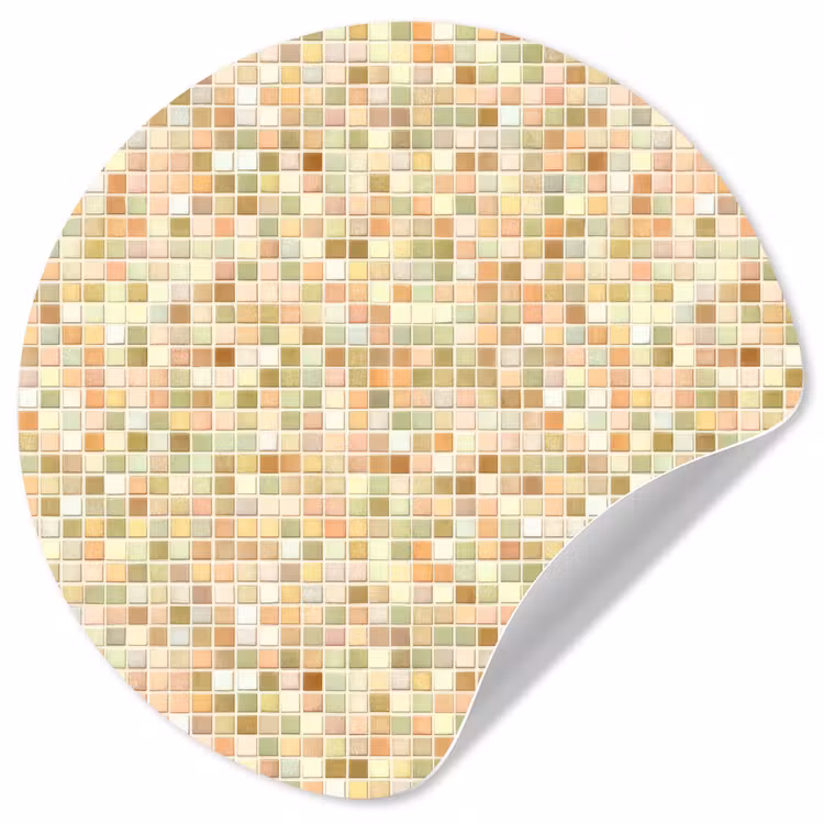 Behangcirkel - Mozaïek - Patroon - Terracotta — 1