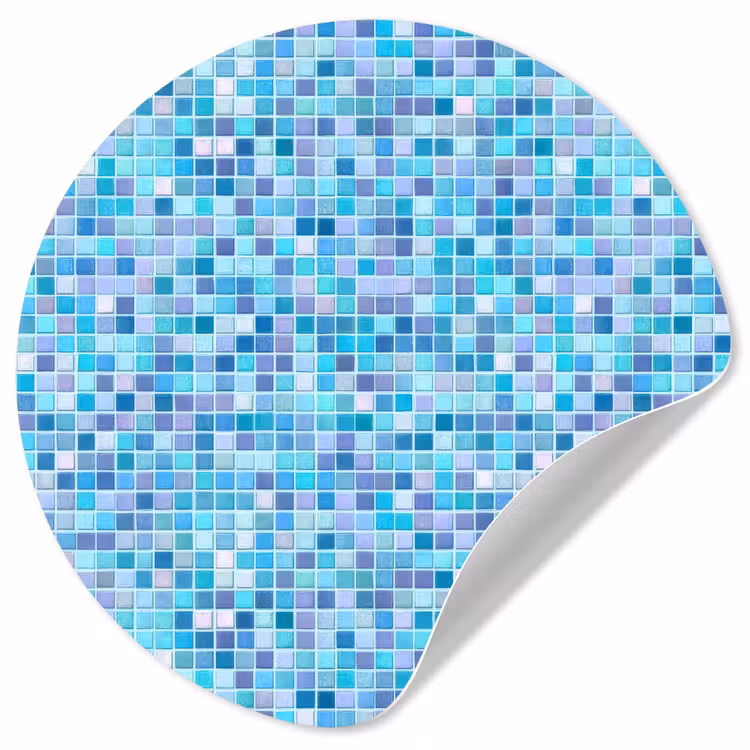 Behangcirkel - Mozaïek - Patroon - Turquoise — 1