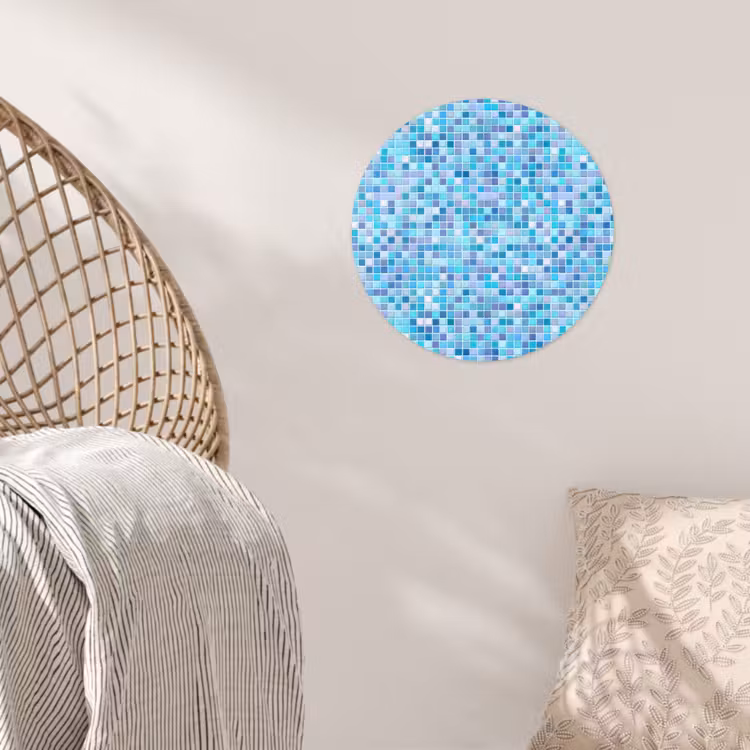 Behangcirkel - Mozaïek - Patroon - Turquoise — 5