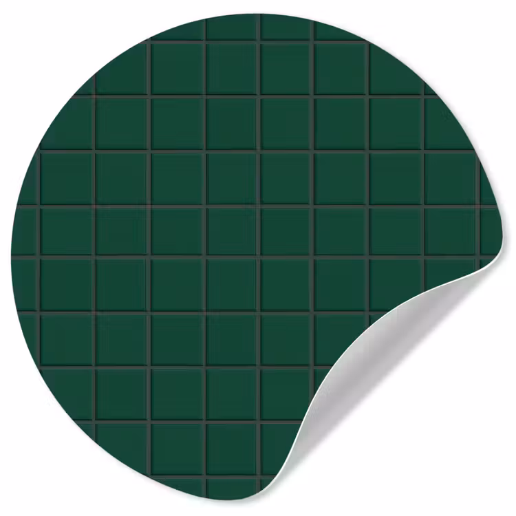 Behangcirkel - Patroon - Tegels - Dennen - Groen — 1