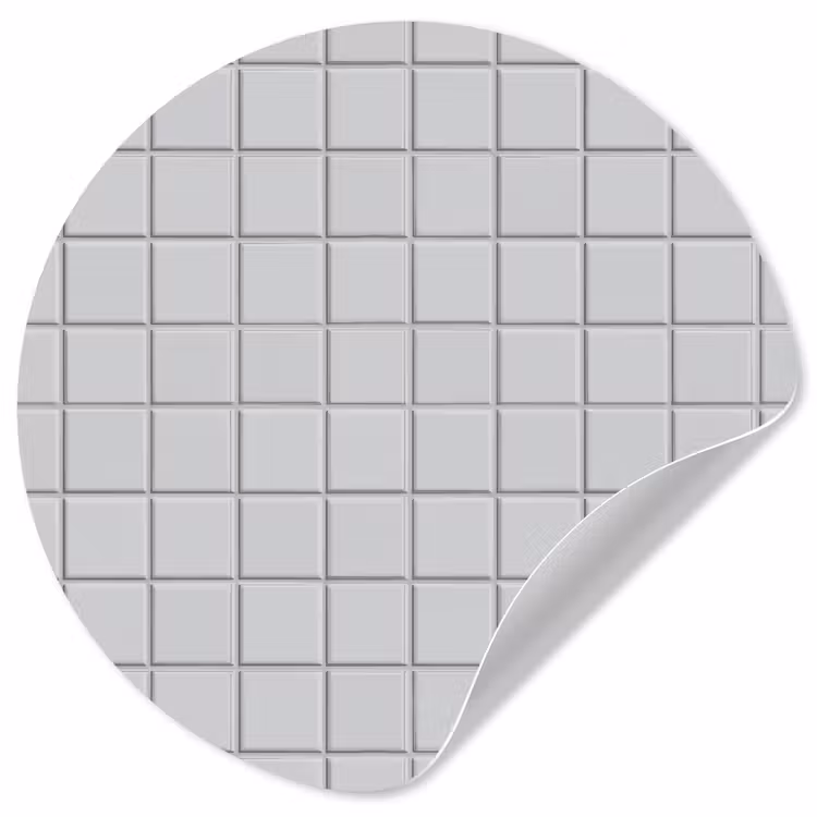 Behangcirkel - Patroon - Tegels - Licht - Grijs — 1
