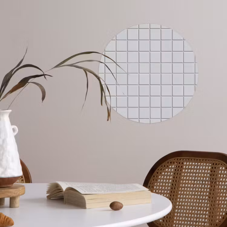 Behangcirkel - Patroon - Tegels - Licht - Grijs — 4