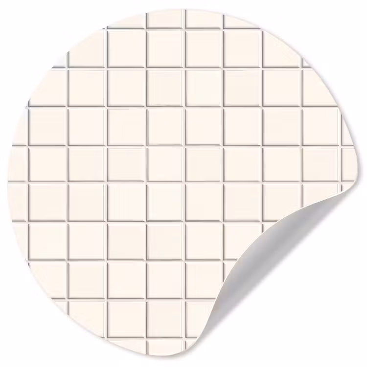 Behangcirkel - Patroon - Tegels - Wit — 1
