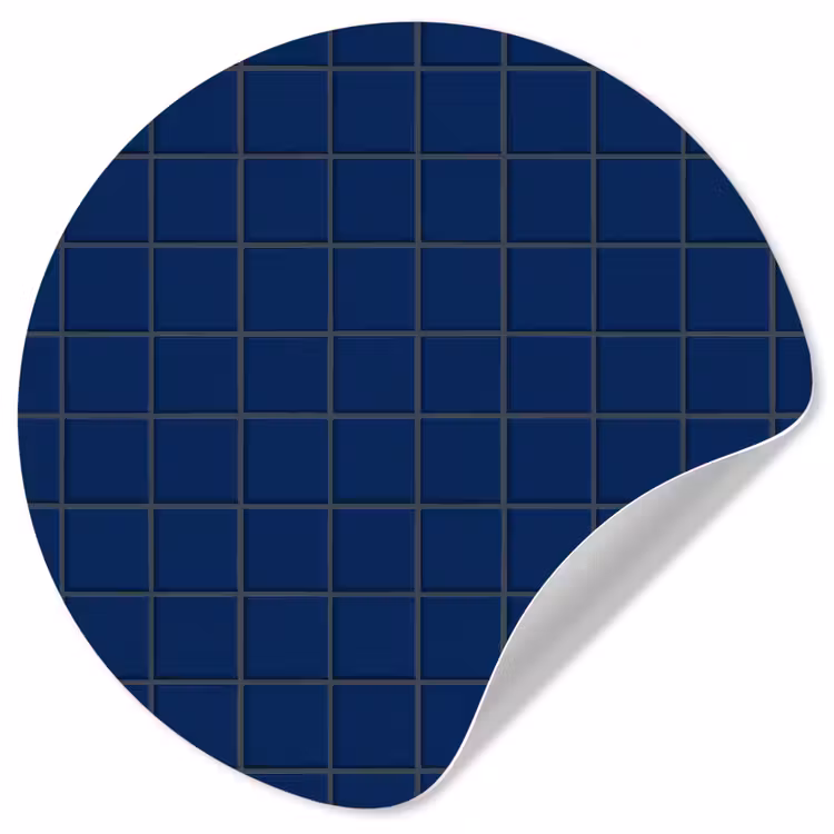 Behangcirkel - Tegel - Patroon - Blauw — 1
