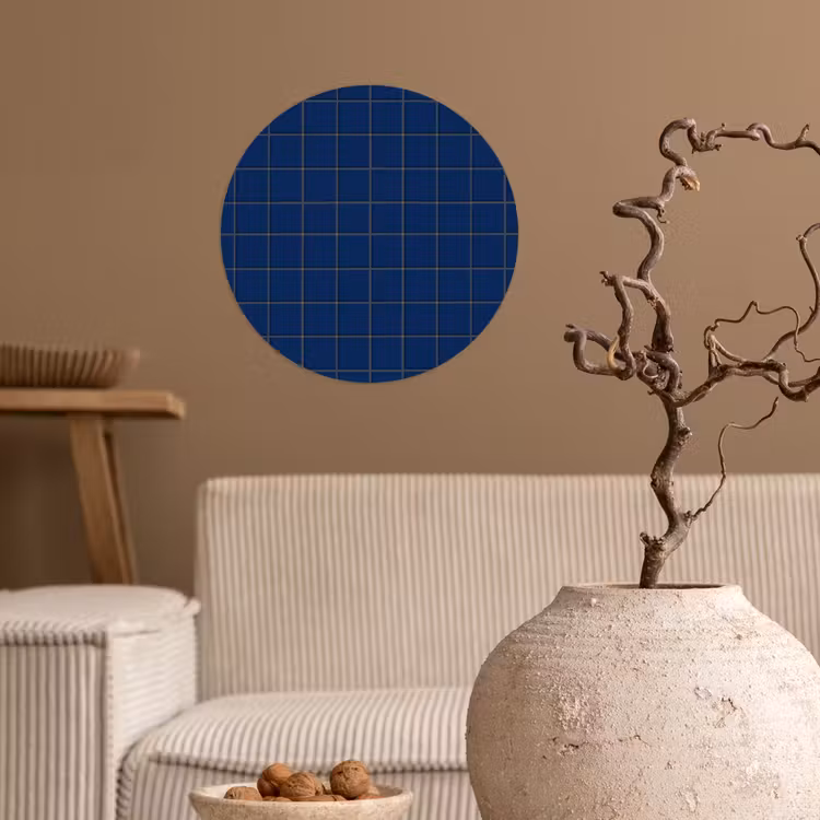 Behangcirkel - Tegel - Patroon - Blauw — 2