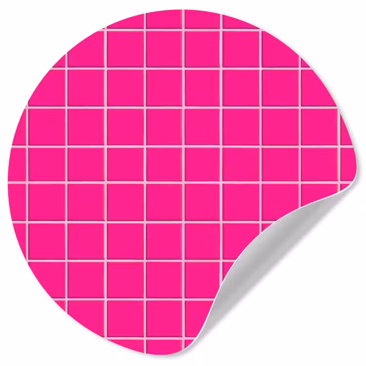 Behangcirkel - Tegels - Vierkant - Fuchsia — 1