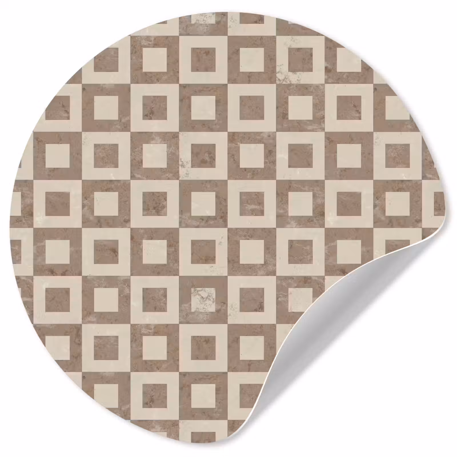 Behangcirkel - Patroon - Marmer - Beige — 1