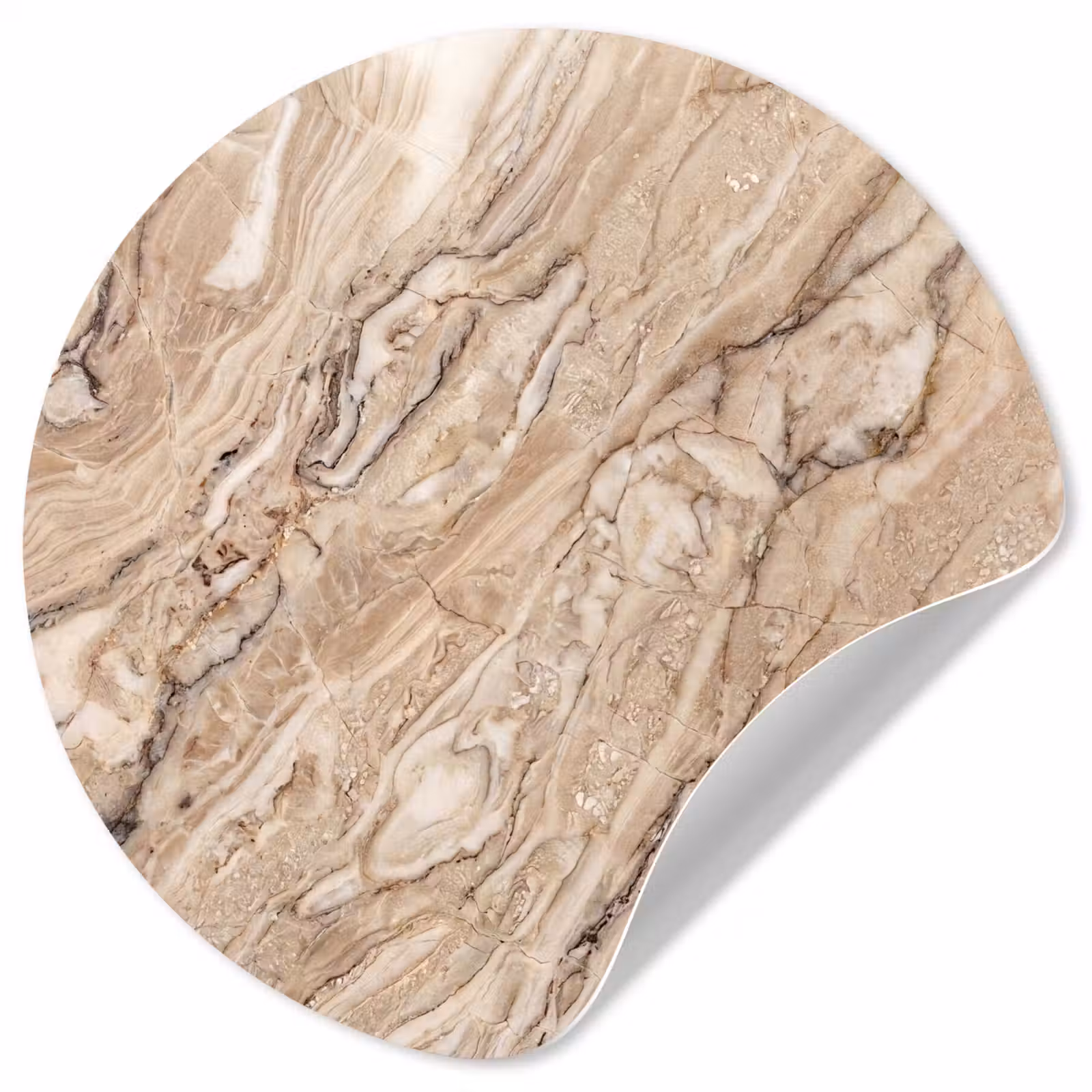 Behangcirkel - Textuur - Aders - Abstract - Modern - Beige — 1