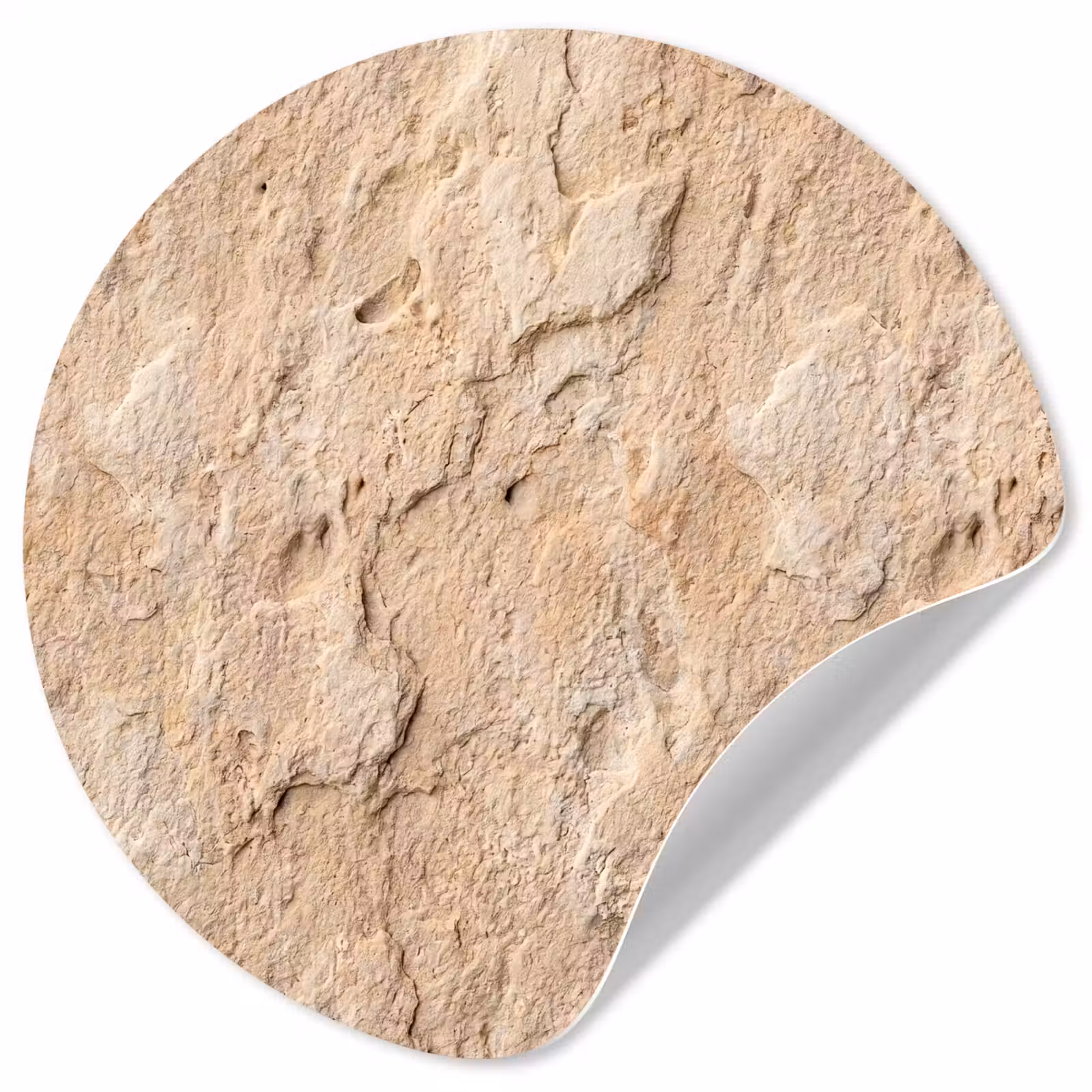 Behangcirkel - Textuur - Steen - Natuur - Beige — 1