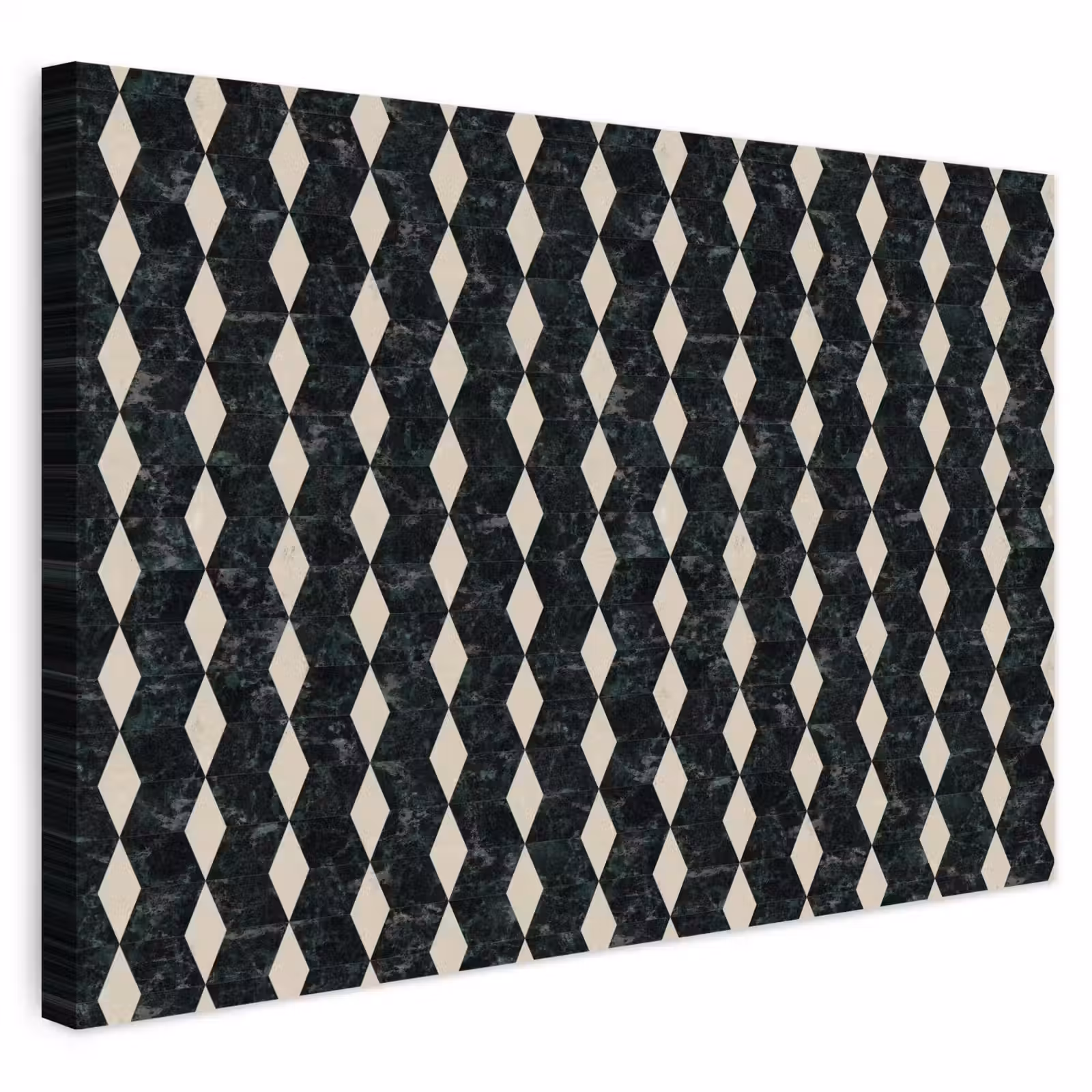 Buiten canvas - Geometrisch - Patroon - Marmer - Groen — 1