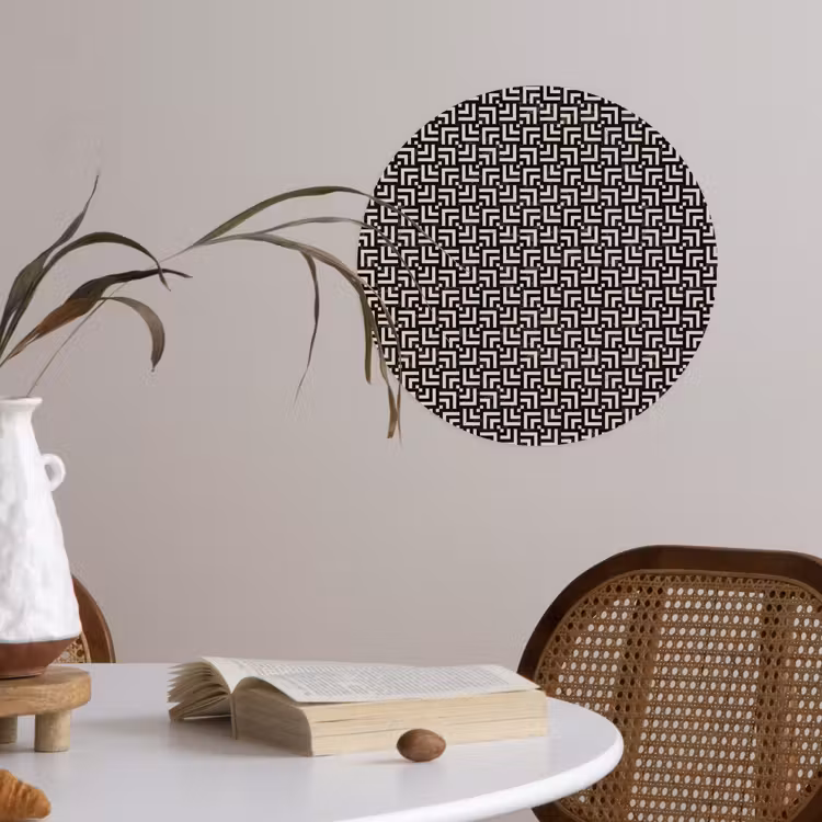 Behangcirkel - Patroon - Marmer - Zwart — 4