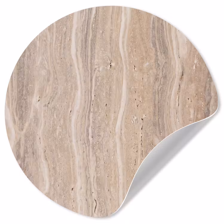 Behangcirkel - Steen - Patroon - Textuur - Natuurlijk - Beige — 1