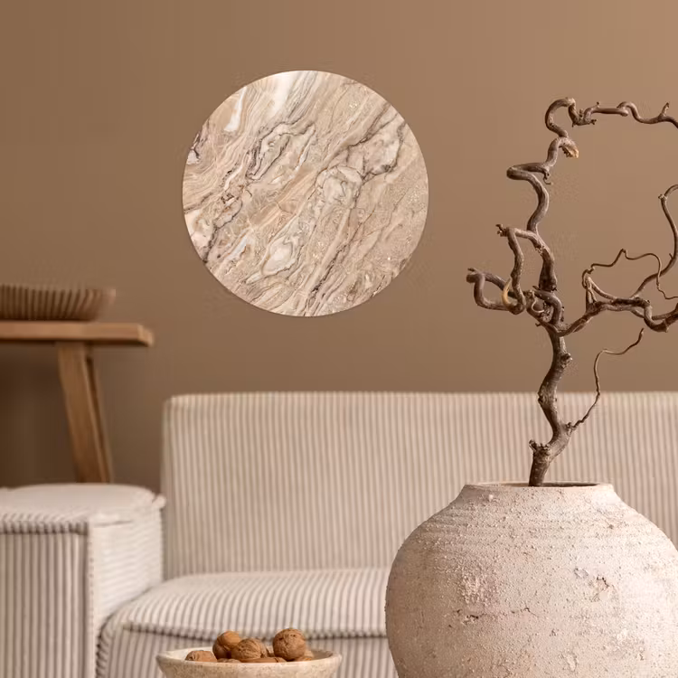 Behangcirkel - Textuur - Aders - Abstract - Modern - Beige — 2