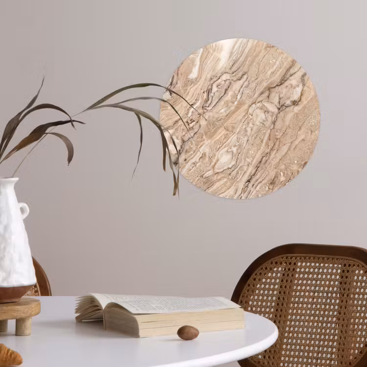 Behangcirkel - Textuur - Aders - Abstract - Modern - Beige — 4